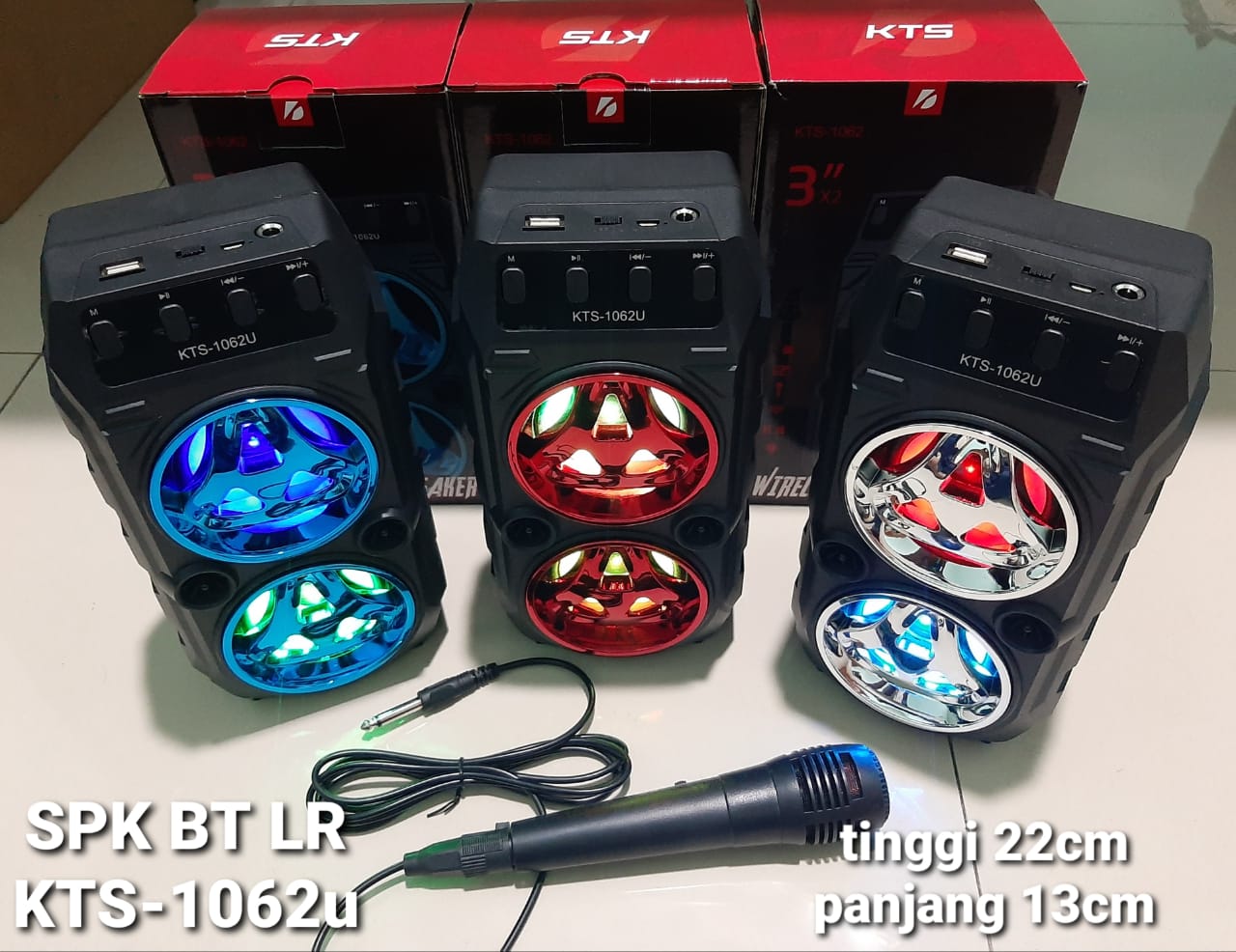 SPEAKER BLUETOOTH KTS-1062 + MIC KABEL